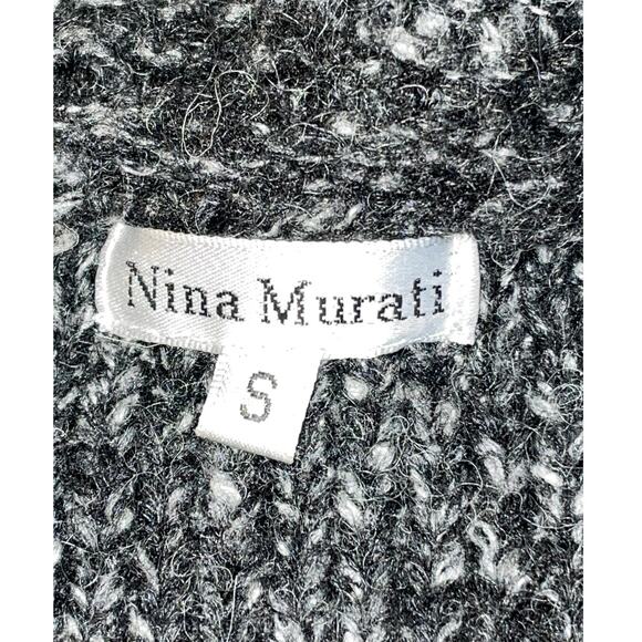 Nina Murati Mohair / Cotton / Acrylic Sweater - Size S - SO Soft! w/ Tie Belt - Picture 5 of 9